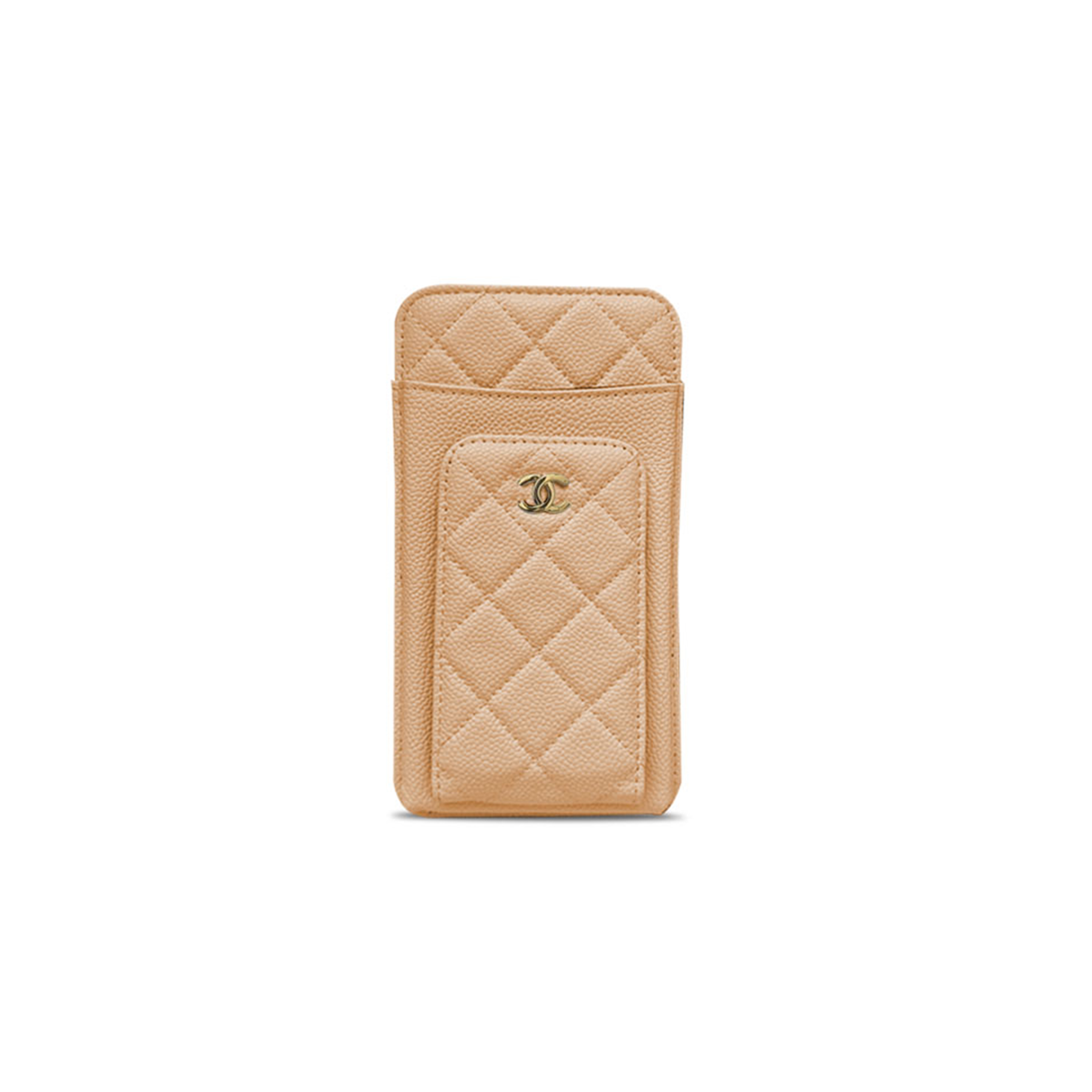 CHANEL CAVIAR QUILTED CC PHONE HOLDER (18*10*3cm)